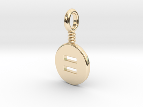 Equanimity Charm in 14K Yellow Gold