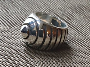 Bumble Bee Ring - Size  9 1/2 (19.35 mm) in Polished Silver