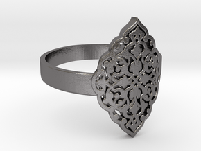 Filigree Fancy Ring KTRF01 3D STL by KTkaRAJ in Polished Nickel Steel