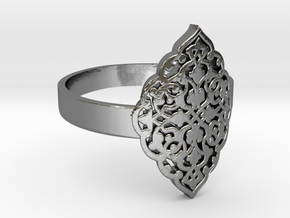Filigree Fancy Ring KTRF01 3D STL by KTkaRAJ in Polished Silver
