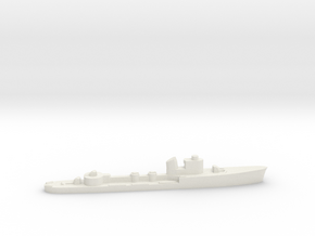 Italian Lupo torpedo boat 1:2400 WW2 in White Natural Versatile Plastic