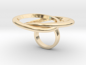 127 ring in 14k Gold Plated Brass