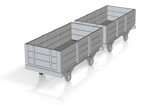 o-re-148fs-eskdale-3-plank-wagons in Tan Fine Detail Plastic