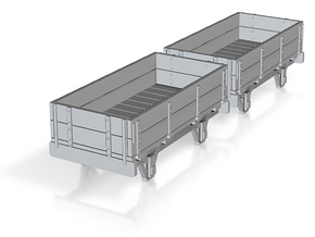o-re-148fs-eskdale-2-plank-wagons in Tan Fine Detail Plastic