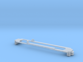 Z Scale modified SD-40 frame in Smoothest Fine Detail Plastic