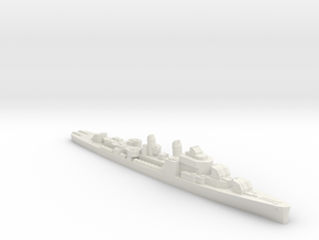 USS Aaron Ward destroyer ml 1:3000 WW2 in White Natural Versatile Plastic