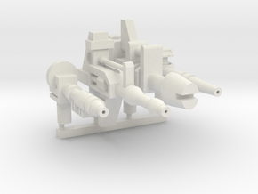 4 Siege Machines--Heroes (5mm) in White Natural Versatile Plastic