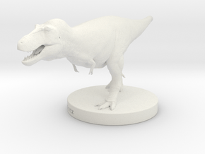 T.rex Model 1/85 or 1/50 Scale (Base) in White Natural Versatile Plastic: Small