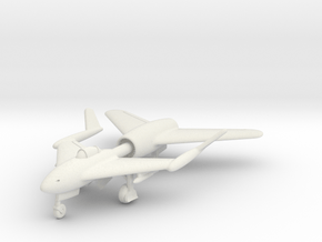 (1:144) DVL Composite Jet fighter (Central boom) in White Natural Versatile Plastic