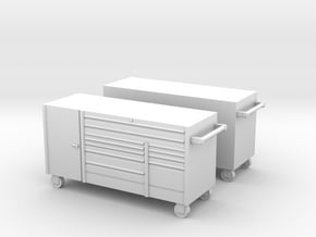 1/50th 7' mechanics tool chest cabinet box (2) in Tan Fine Detail Plastic