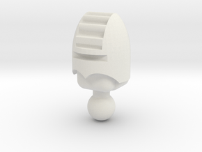 Pharoid Unam Head in White Natural Versatile Plastic: Small