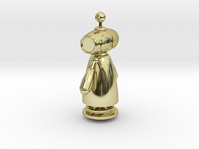 Robot-Type-3 v16 - With secret compartment in 18k Gold Plated Brass