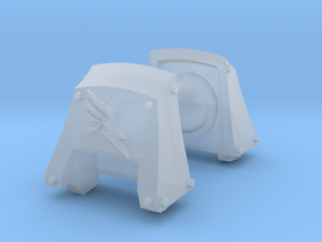 Wing Count Dreadnought shoulder pads #3 R in Smooth Fine Detail Plastic
