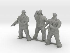 HO Scale Three Men with Tools in Gray PA12