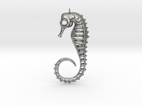 Seahorse in Natural Silver