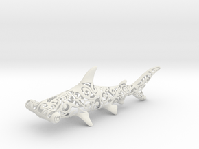 Maori Shark in White Natural Versatile Plastic