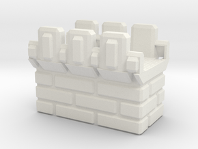 Straight_Brick_Top in White Natural Versatile Plastic