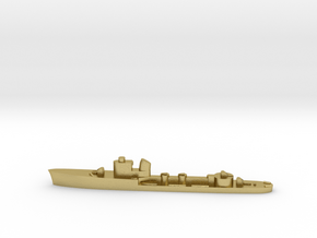 Italian Lince torpedo boat 1:2400 WW2 in Natural Brass