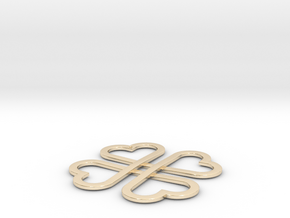 CloverKnot pendant in 14K Yellow Gold