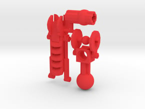 Articulated Mata Arm 2 in Red Processed Versatile Plastic