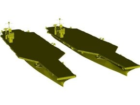 1/1250 scale USS George Washington CV-73 carrier in Clear Ultra Fine Detail Plastic