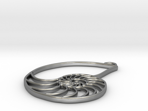 Nautilus Pendant in Natural Silver