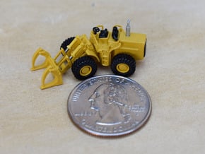 980 Wheel Loader with logging grapples  in Tan Fine Detail Plastic