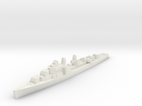 USS Lindsey destroyer ml 1:1800 WW2 in White Natural Versatile Plastic