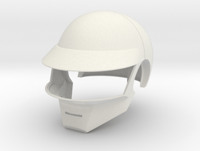Daft Punk Thomas helmet - 2mm shell in White Natural Versatile Plastic