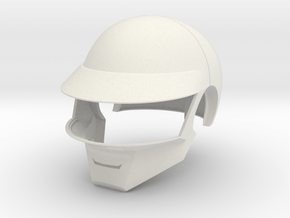 Daft Punk Thomas SMILEY helmet - 2mm shell in White Natural Versatile Plastic