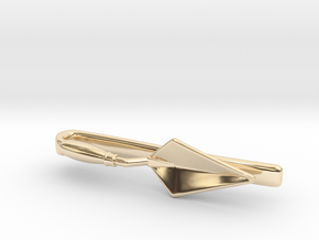 Archaeologist's Trowel Tie Bar - Archaeology Jewel in 14k Gold Plated Brass