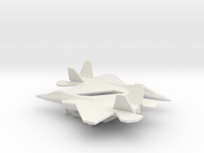 Mitsubishi X-2 Shinshin in White Natural Versatile Plastic: 6mm