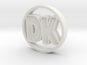 DK Coin in White Natural Versatile Plastic