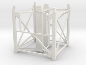 Grain Leg/Tower 10ft Top Section in White Natural Versatile Plastic: 1:64 - S