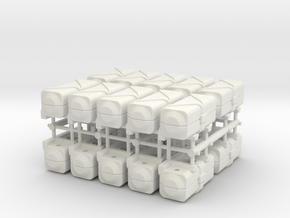 Life raft container - 1:100 - 20x in White Natural Versatile Plastic