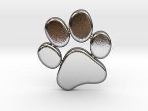 PawPrint Pendant in Polished Silver