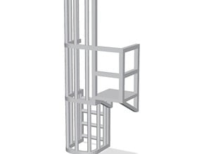 Ladder Cage Platform Right in Tan Fine Detail Plastic