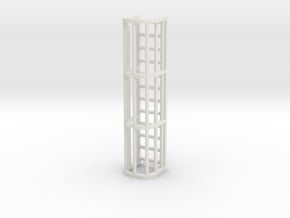 Ladder Cage 3-Section in White Natural Versatile Plastic