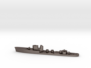 Italian Pallade torpedo boat 1:3000 WW2 in Polished Bronzed-Silver Steel