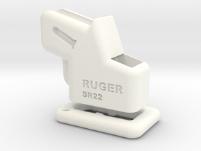 Ruger-SR22-EZ Loader & Pull down collar. in White Processed Versatile Plastic