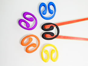Cute Chopsticks Helper in Orange Processed Versatile Plastic