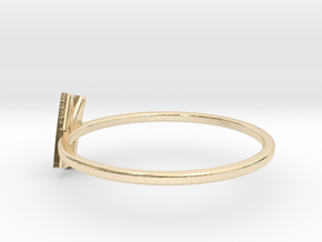 Letter M Ring in 14K Yellow Gold: 7 / 54