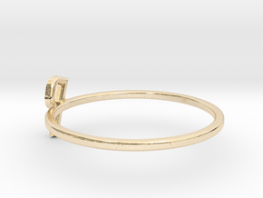 Letter P Ring in 14K Yellow Gold: 7 / 54