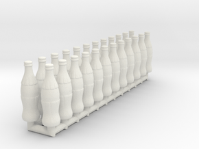 Soda bottles 01. 1:12 Scale  in White Natural Versatile Plastic