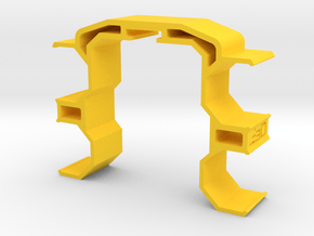 Double-Sided SpeedLoader Carrier for Nerf Mercury in Yellow Processed Versatile Plastic