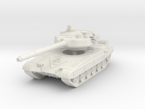 T-72 B late turret 1/100 in White Natural Versatile Plastic