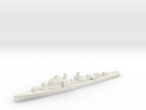 USS Adams destroyer ml 1:1800 WW2 in White Natural Versatile Plastic