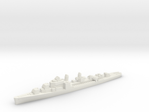 USS Adams destroyer ml 1:2400 WW2 in White Natural Versatile Plastic