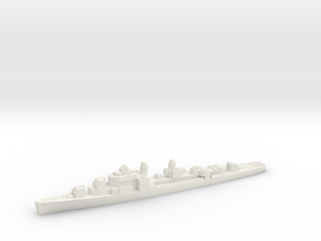 USS Adams destroyer ml 1:3000 WW2 in White Natural Versatile Plastic