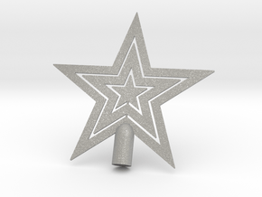 Star tree topper Christmas - Small Strong 10cm 4" in Aluminum